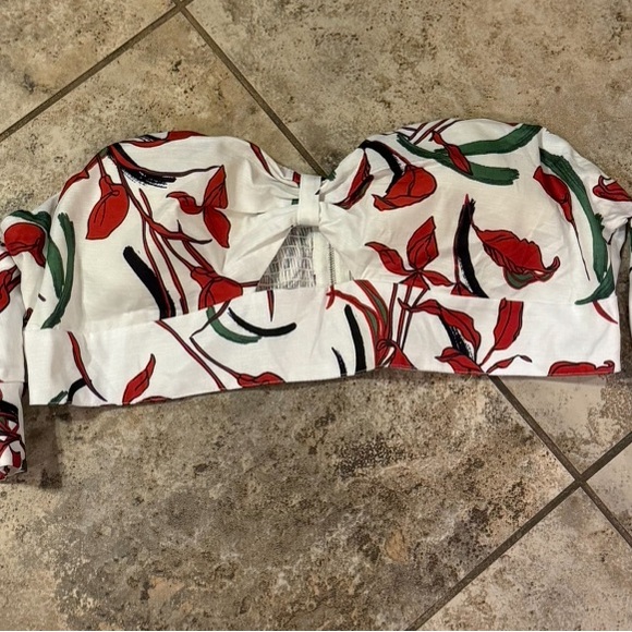 NWT L’ATISTE PLUS SIZE 2X FLORAL CROP TOP - Picture 9 of 15